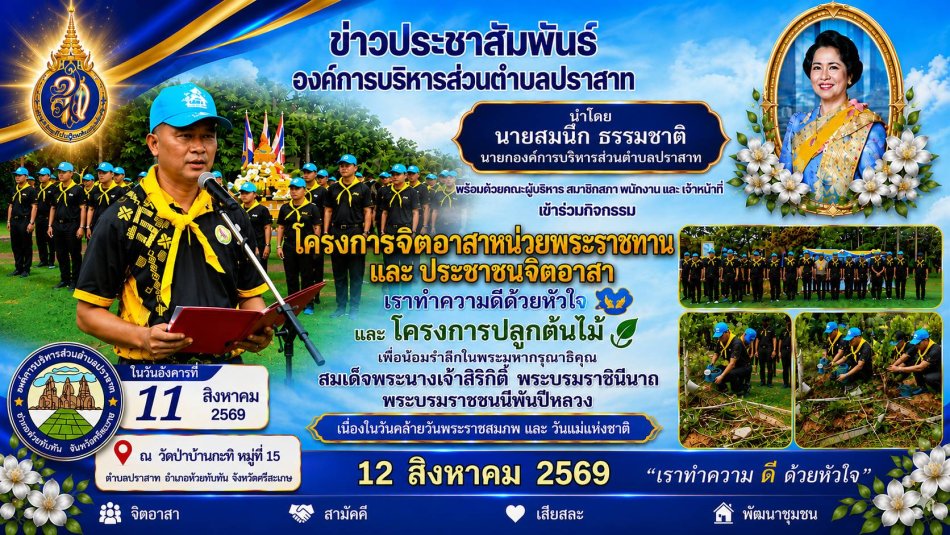 โครงการจิตอาสาหน่วยงานพระราชทานและประชาชนจิตอาสา